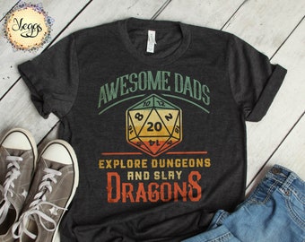 DND Gifts for Him, Dad Gifts, Gamer Shirt, Dungeon Master Gift, Nerd Gift, Dad Shirt, RPG Gifts, Dragon Shirt, Dungeon Master T Shirt