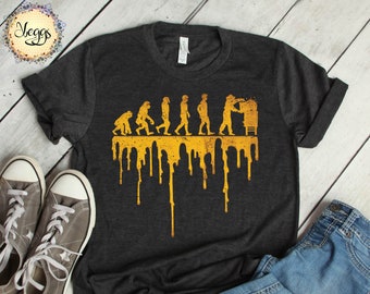 Beekeeper Evolution - Bee Shirt - Bee Gifts - Save the Bees Shirt - BeeKeeping - Bee Keeper Gifts - BeeKeeper - Apiculture, Beekeeping Shirt