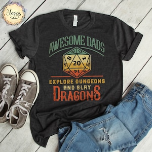DND Geschenke für Ihn, Dad Geschenke, Gamer Shirt, Dungeon Master Geschenk, Nerd Geschenk, Dad Shirt, RPG Geschenke, Dragon Shirt, Dungeon Master T Shirt