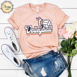 Volleyball Shirt - 70s Vintage Tshirt - Volleyball Gift - Volleyball Mom - Retro Shirt - Volleyball Team Gift - Volleyball T Shirt