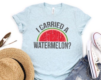 FRUIT SHIRT, AESTHETIC Tshirt, I Carried A Watermelon Ring Spun Cotton Popular Printed Designer Tee Shirt, Watermelon Gifts