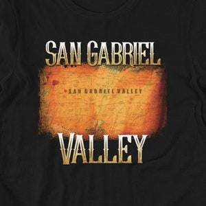 San Gabriel Valley - Camisa SGV, Camisa de California - Pasadena Vintage Camisa - Los Angeles Mapa - California Gifts - San Gabriel - Camisa Turística