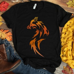 Phoenix Fox T-Shirt, Woodland Fox Shirt, Small Fox, Fox Gift, Fox Artwork, Red Fox Gift, Fox Lover, Fox Birthday, Phoenix Art, Fox Hunter