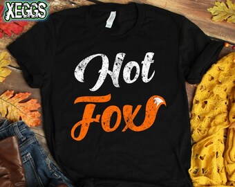 Hot Fox T-shirt, Woodland Fox, Sexy Fox Shirt, Fox Tail, Fox Artwork, Fox Lover, Fox Gift, Birthday Shirt, Animal Lover Shirt, Foxy Lady