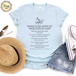 Grappige RC Vliegtuig Shirt, Nerd Shirt, Geek Geschenken, Vliegtuig Geschenken, Hobby Shirt, Radio GIfts, RC, RC Piloot Geschenken, Drone Pilot Gifts, Model Vliegtuig Nerd Heather Prism Ice Bl