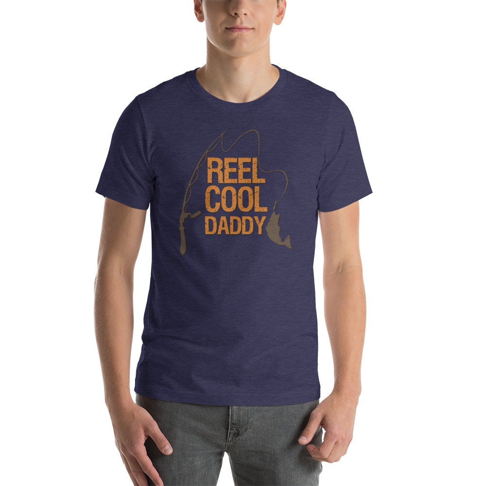 Reel Cool Daddy Fathers Day Fishing Daddy Shirt Funny | Etsy