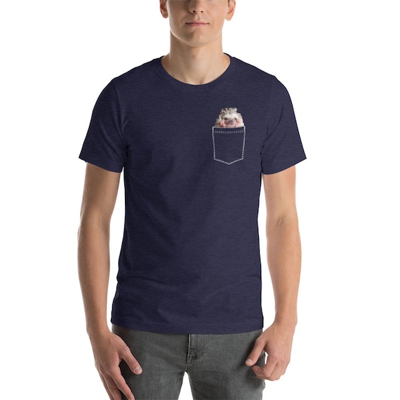 Hedgehog In Your Pocket T-Shirt - Funny Peeking Animal Tee Hedgehog In Your Pocket T-Shirt - Funny Peeking Animal Tee