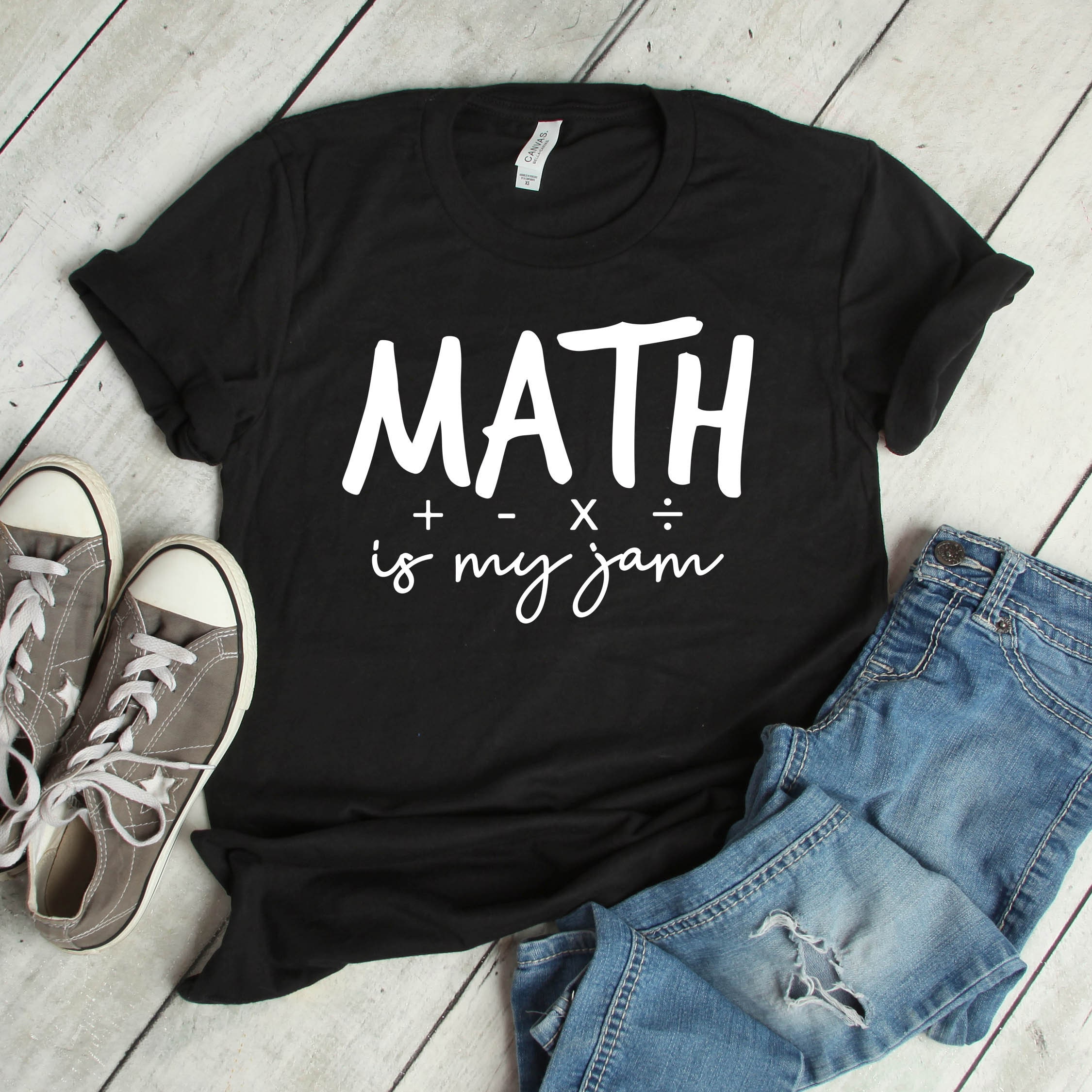 Math is My Jam Math Teacher Gift Math Shirt Back to | Etsy