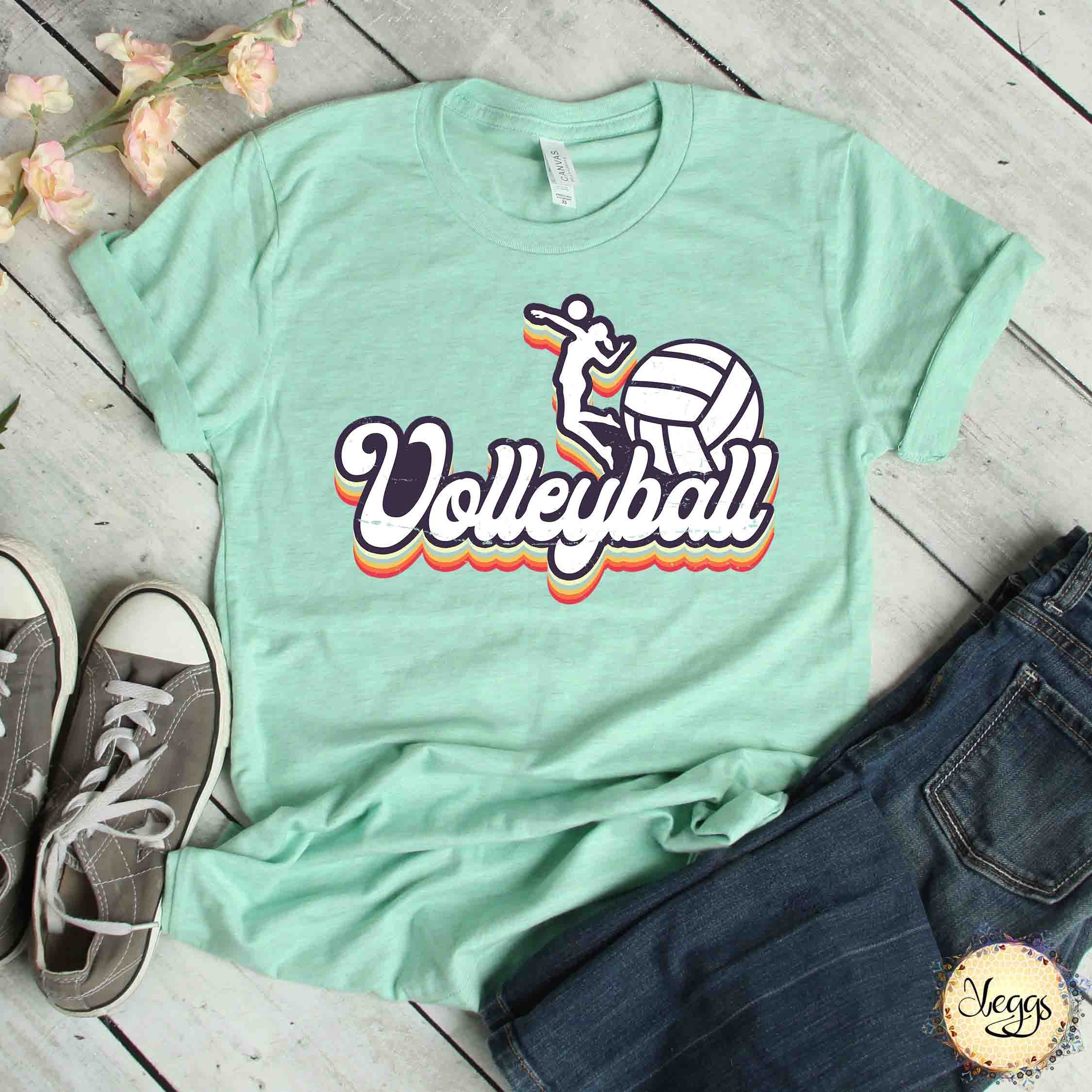 Volleyball Shirt 70s Vintage Tshirt Volleyball Gift | Etsy