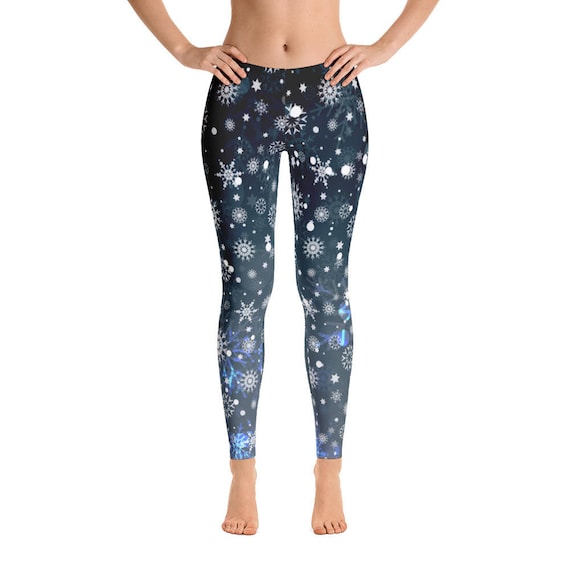 Winter Leggings Christmas Leggings Let It Snow Snowflake Pattern,  Snowflakes Sexy Leggings Patterned Leggings Snowflake Leggings -  Canada