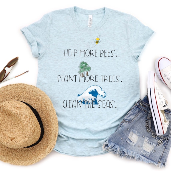 Save Bees Trees Seas Tshirt Love Earth Day Nature Shirt Save Bees Trees Seas Tshirt Love Earth Day Nature Shirt