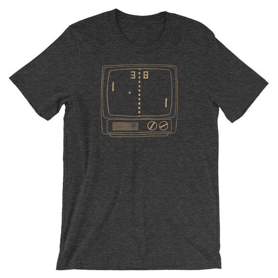 Premium "1970s Computer Tennis Game" Retro Shirt | Retro Gaming Shirt | Gamer Shirt | 70s Shirt