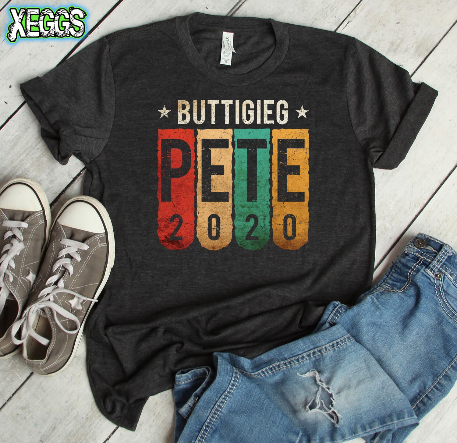 Pete 2020 Buttigieg Rainbow Pride Political T-Shirt Pete 2020 Buttigieg Rainbow Pride Political T-Shirt