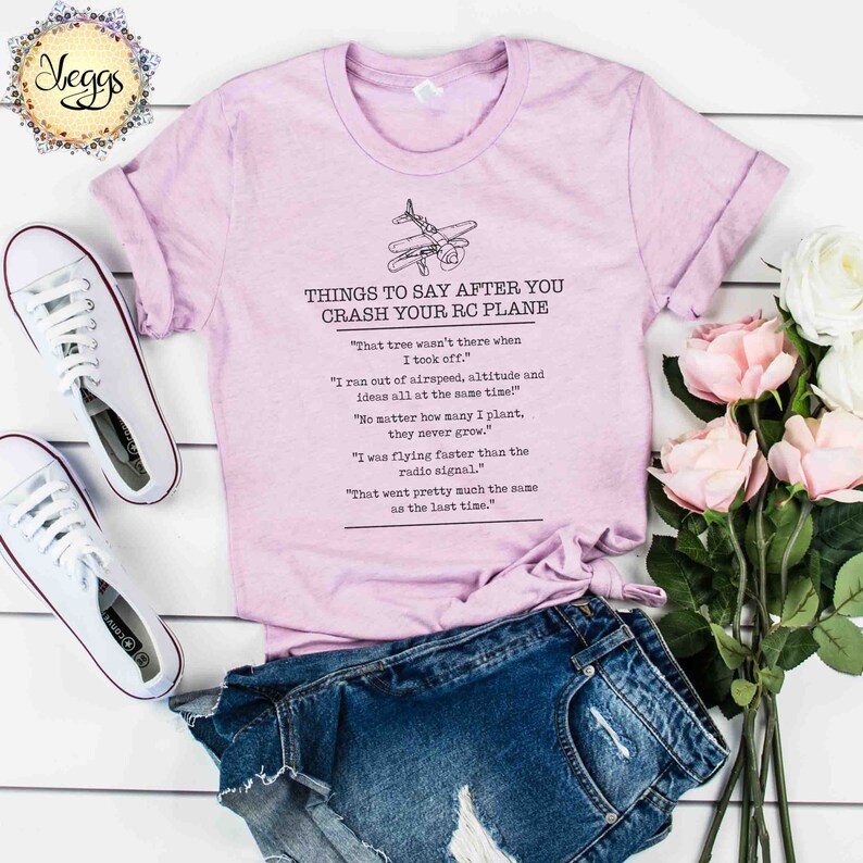Grappige RC Vliegtuig Shirt, Nerd Shirt, Geek Geschenken, Vliegtuig Geschenken, Hobby Shirt, Radio GIfts, RC, RC Piloot Geschenken, Drone Pilot Gifts, Model Vliegtuig Nerd Heather Prism Lilac