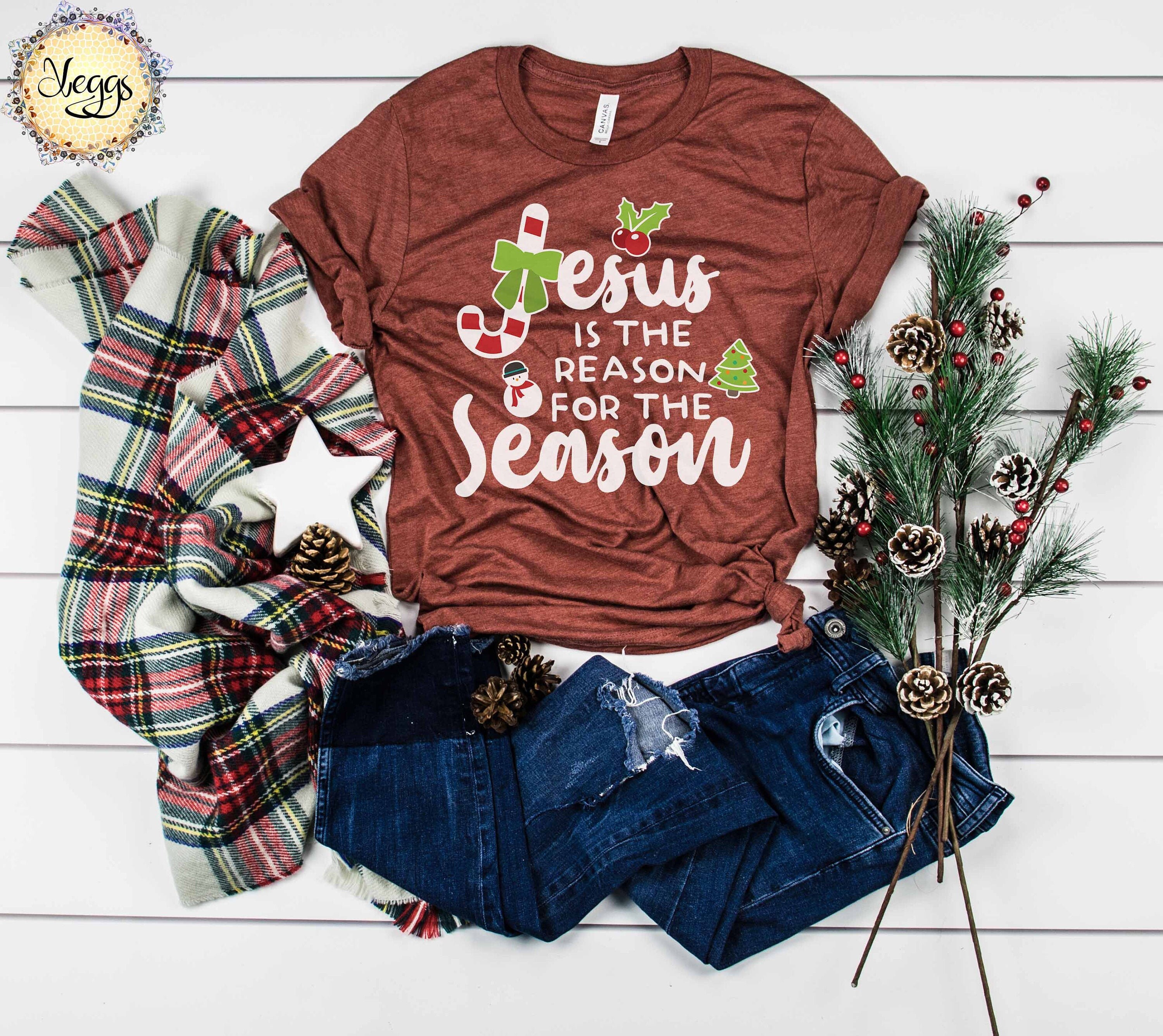 Jesus is the Reason for the Season Shirt, Christian Christmas Tee