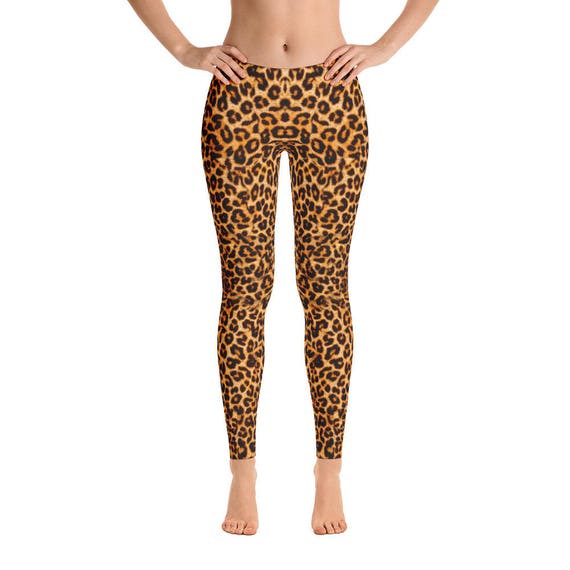 Hand-sewn Leopard Leggings Cheetah Leggings Leopard Print Leggings Animal  Leggings Super Sexy Leggings Leopard Yoga Pants 