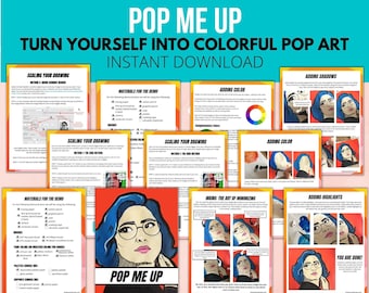 Pop Art Tutorial: Turn Photos into Colorful Acrylic Paintings (PDF)