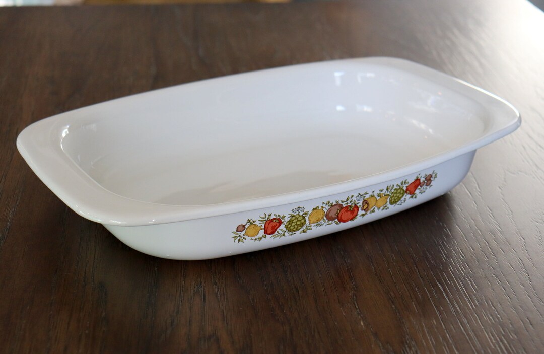 Vintage Corningware Spice of Life P21 Roast Pan Rectangle Casserole