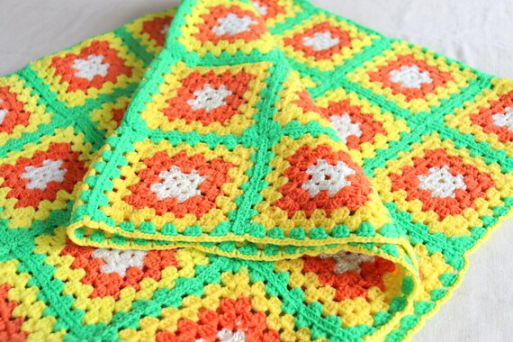 Couverture romantique vintage au crochet afghane pour bébé, modèle PDF