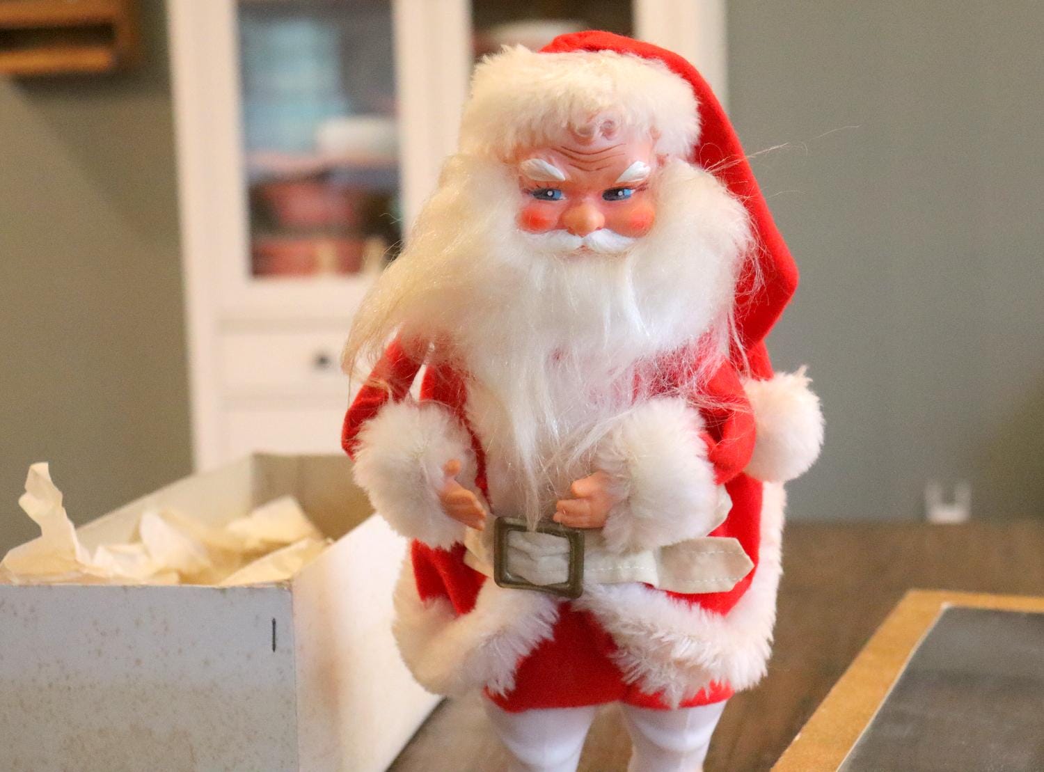 流行に ビンテージ 10-B 通販でクリスマス 196年代 SANTA HAPPY 日本製 人間