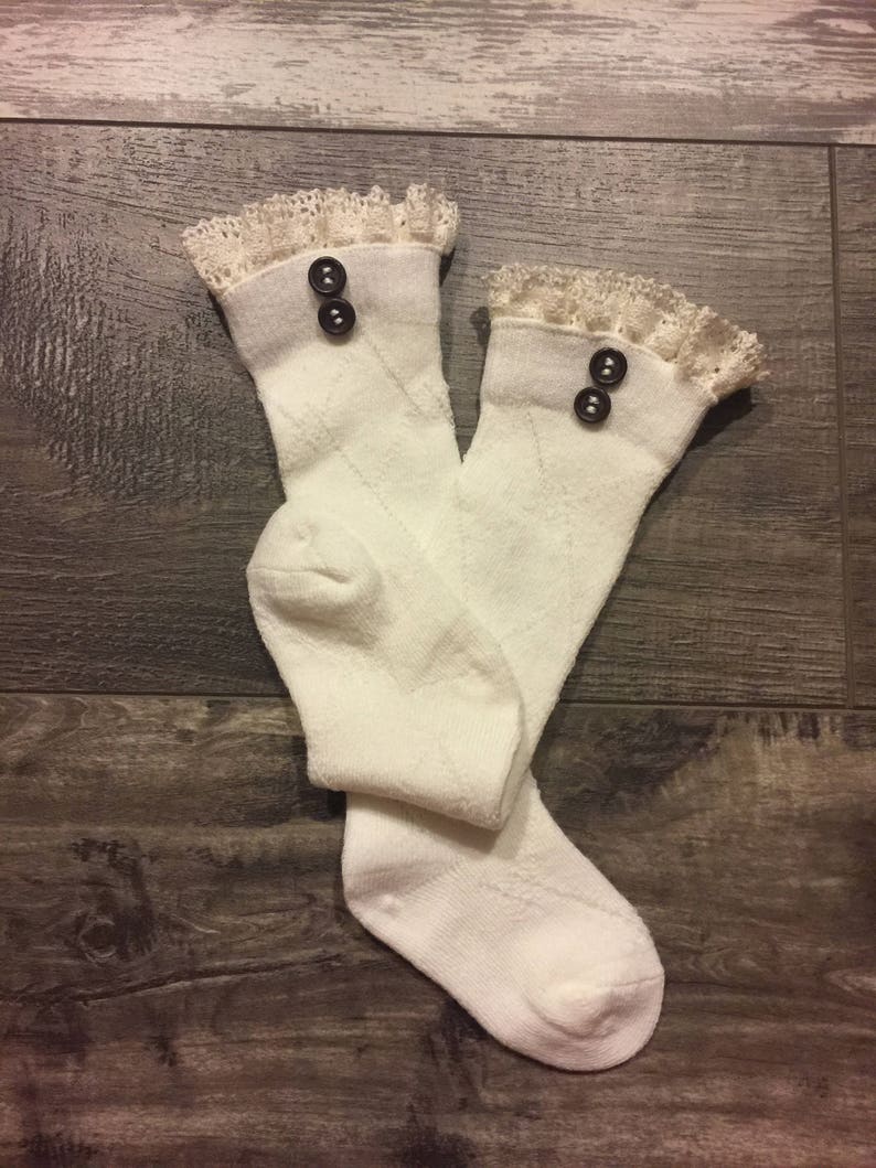 Boot Socks Girls Boot Cuffs Toddler Boot Socks Lace Socks Boot Socks Childs Lace Socks Girls Leg Warmers Kids Boot Cuffs Boot Sock