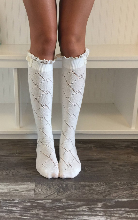 womens boot socks with lace