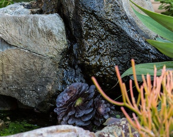 Rock Fountain - Metal Print