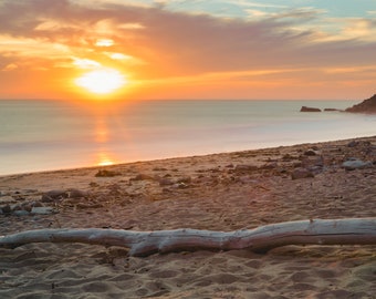 Coastal Sunset Beauty - Extra Large Metal Print