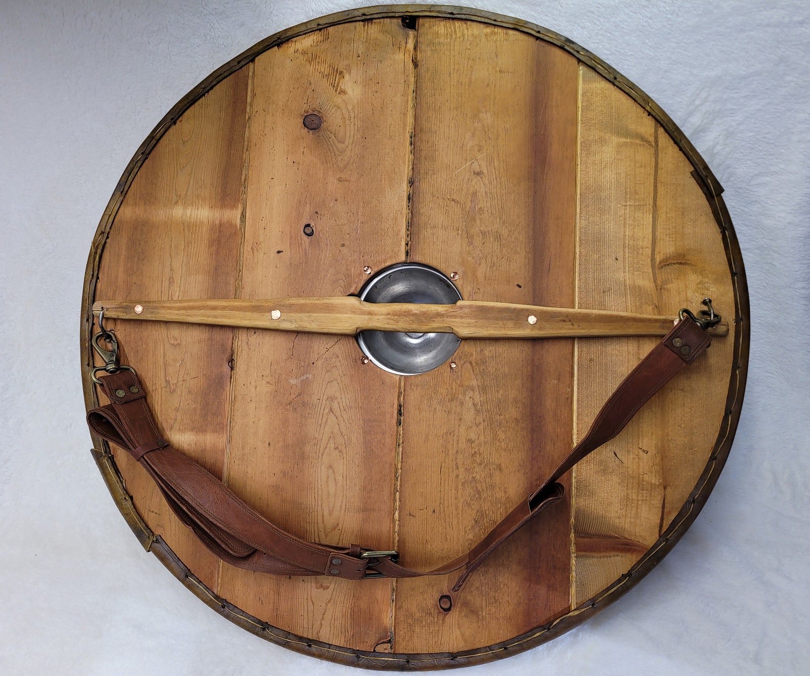 Authentic Viking Wooden Shield 29.5 steel boss Etsy