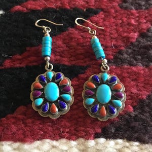 Navajo multi-Stone Earrings