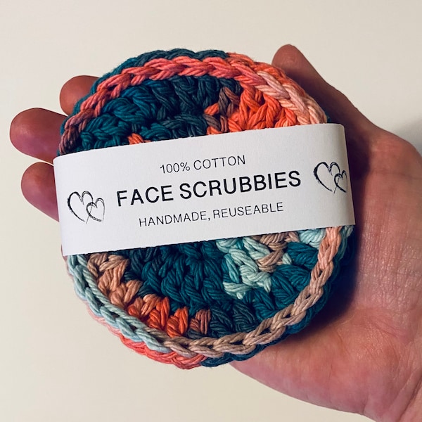 Crochet Face Scrubbies Etsy