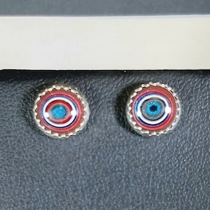 Fordite Earring, Soild Silver, Great Patterns, Fordite Stud Earring, Fordite Earring Set