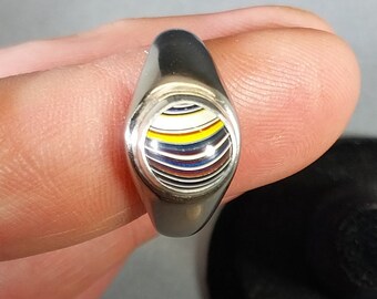 Fordite Ring Size 10 a Stylish Colorful Ring Anyone Can Wear