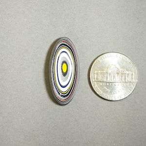 Fordite Cabochon a Colorful Elongated Oval Gemstone for Jewelry Making