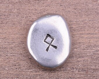 Othala Rune Stone, Pocket Stone, Home and Ancestry Charm, Prosperity Charm, Worry Stone, Long Distance Gift
