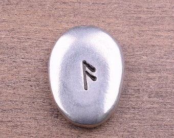 Ansuz Rune Stone, Pocket Stone, Communication Reason and Listening Charm, Inspiration Charm, Worry Stone, Long Distance Gift