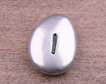 Isa Rune Stone, Isa Rune Pocket Stone, Focus and Stillness Rune Pocket Charm, Ice Rune Charm