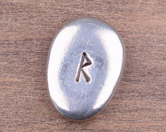 Rune Stone, Raidho Rune Pocket Stone, Inspiration Charm, Worry Stone