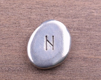 Hagalaz Rune Stone, Hagalaz Rune Pocket Stone, Change and Opportunity Rune Pocket Charm, Storm and Hailstone Rune Charm