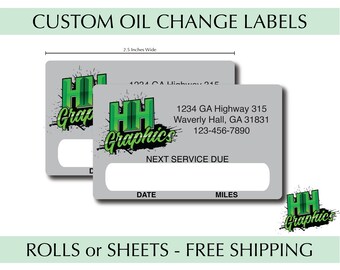 Oil Change Sticker | Vehicle Maintenance Reminder | Custom Window Cling | Static Cling Decal | Maintenance Tracker | Car Service Stickers