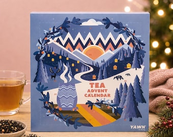 Calendário do Advento de Chás 2026: Misturas de Natal, Origem Única, Café da Manhã, Sem Cafeína