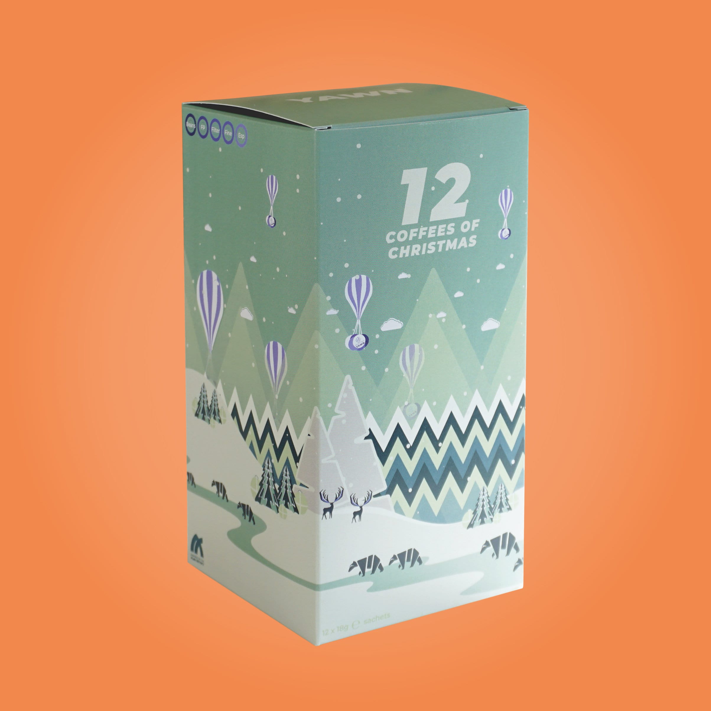 Coffee Advent Calendar 2023 by Yawn. 24 Sachets Craft Speciality