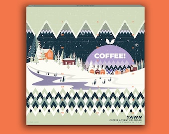 Coffee Advent Calendar 2023 by Yawn. 24 Sachets Craft Speciality Coffees. Fresh Whole Bean or Ground.