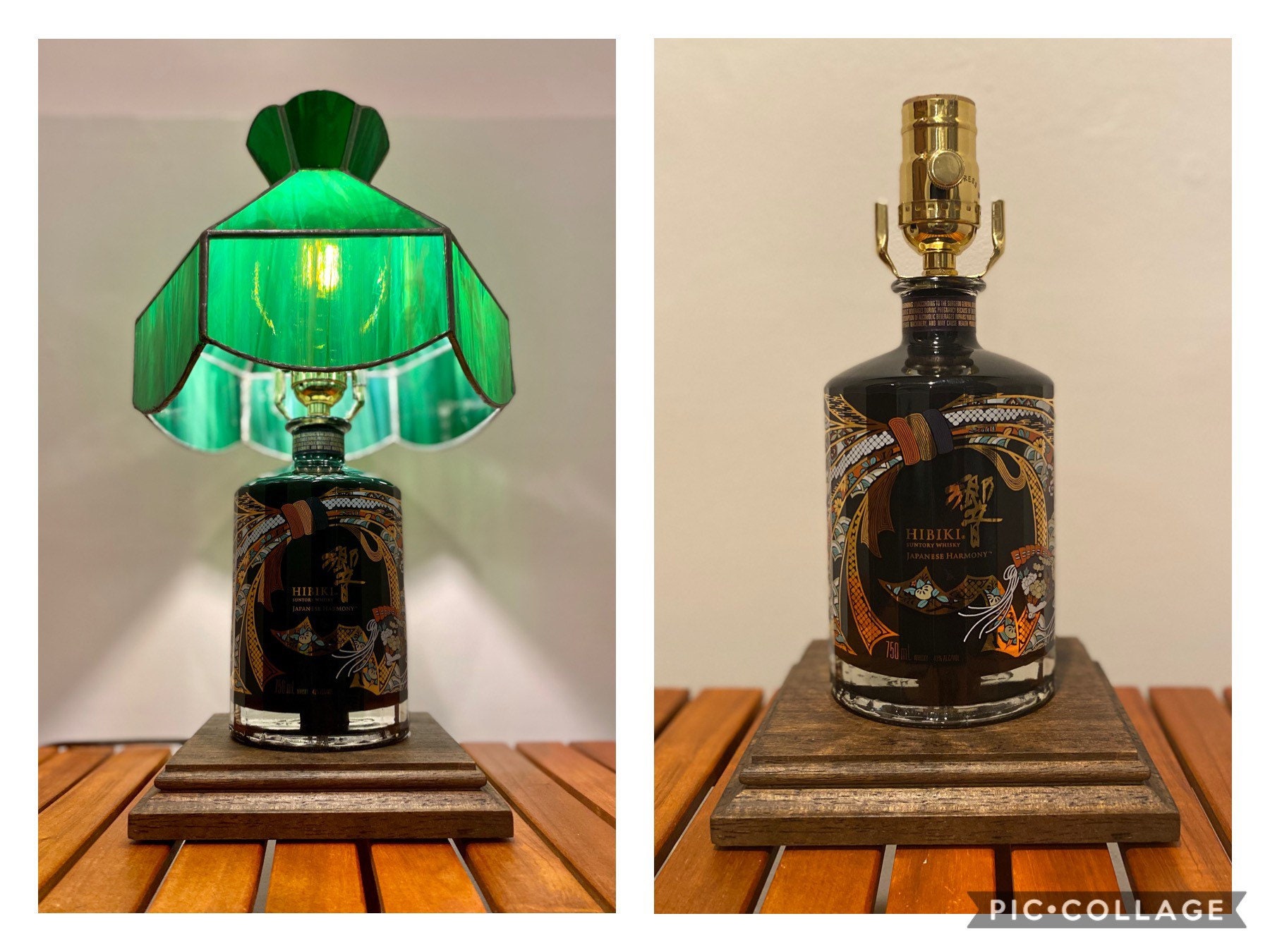 Suntory Hibiki Harmony Whiskey Decanter Bottle Lamp - 30th Suntory Hibiki Harmony Whiskey Decanter Bottle Lamp - 30th