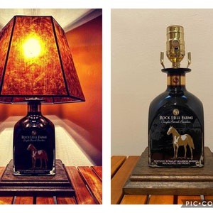 Rock Hill Farm Bourbon Whiskey Empty Bottle Lamp