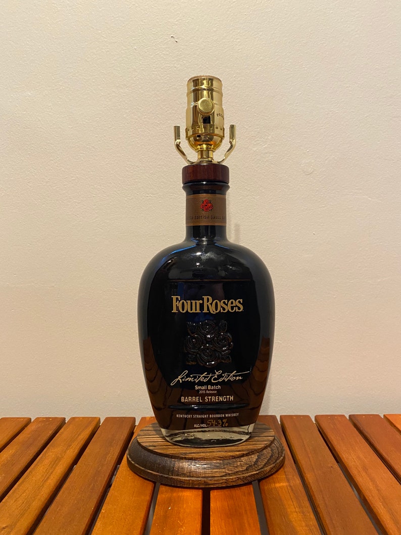 Four Roses Small Batch Limited Edition Bourbon Whiskey Bottle Lamp 4 ...