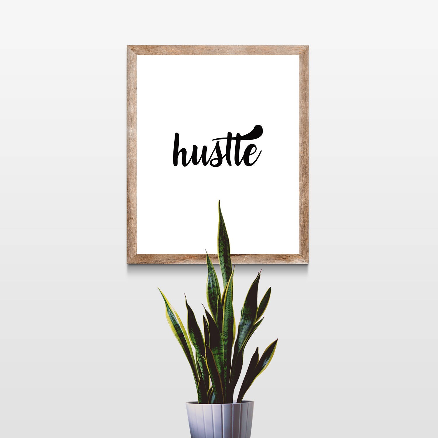Printable art hustle print hustle wall print home decor | Etsy
