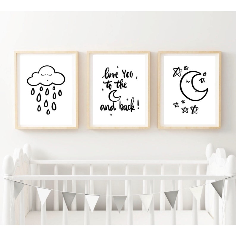 nursery print set
