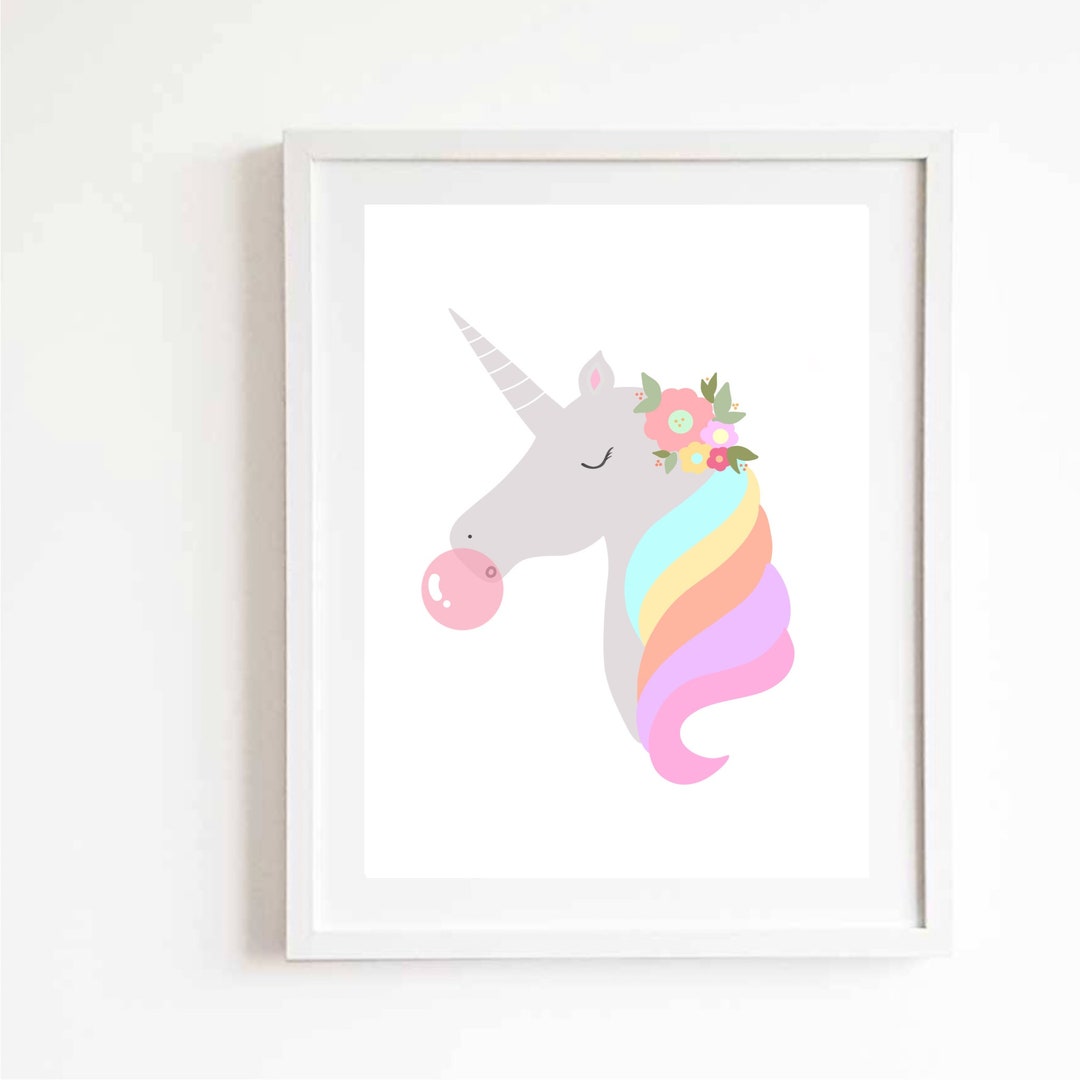 Unicorn Nursery Print Nursery Prints Wall Prints Unicorn - Etsy