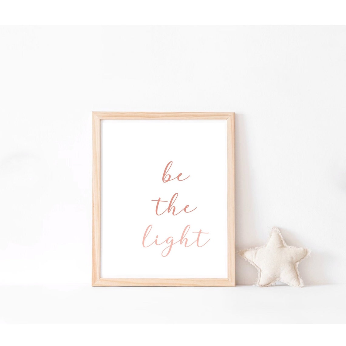 Be the Light Print Printable Quote Quote Print Kids Room - Etsy